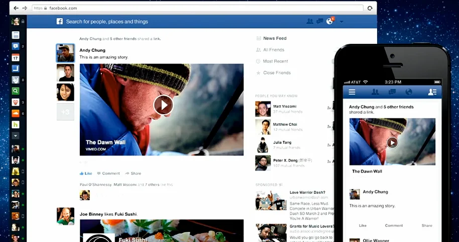 Facebook's new layout