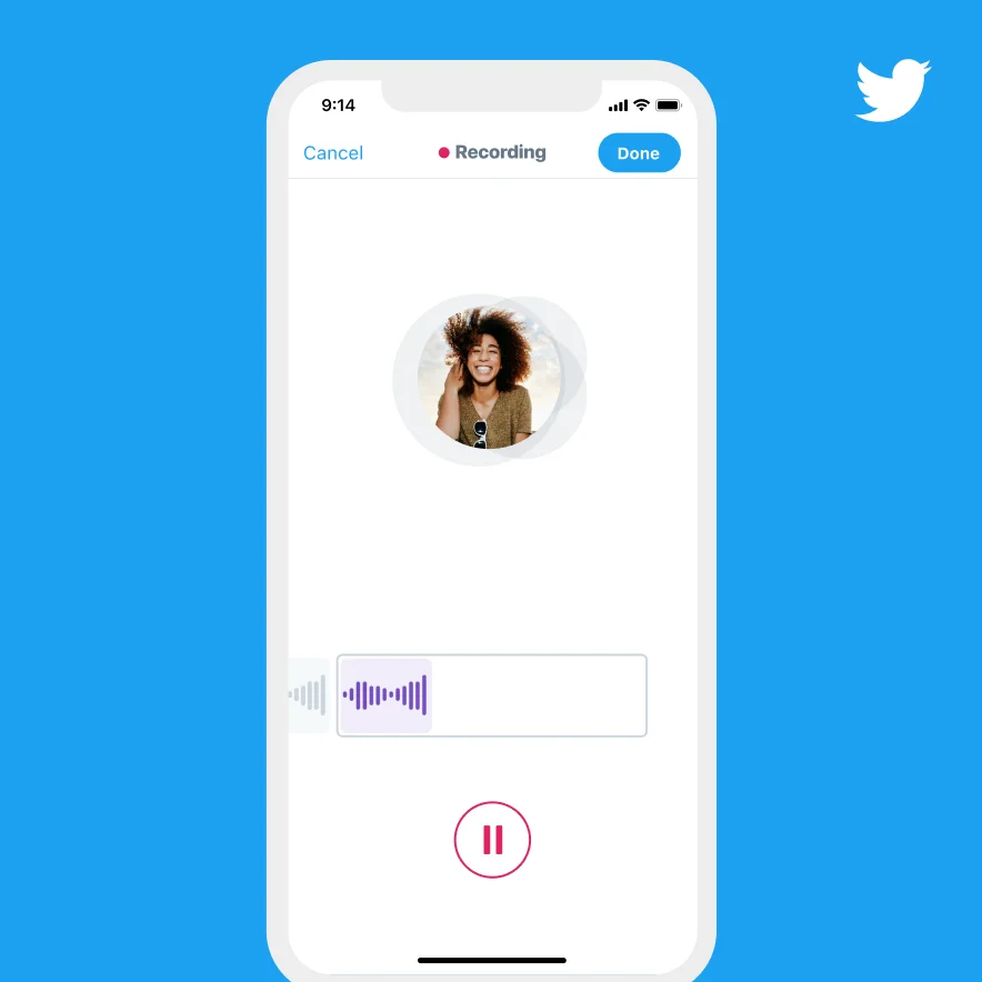 Audio messages on Twitter